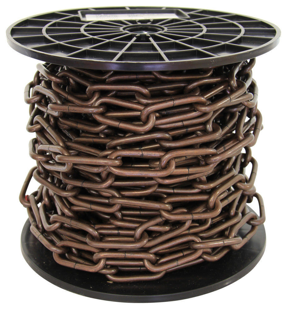 RCH Hardware Steel Standard Link Chandelier Chain, 65 Reel, Antique Copper, U45