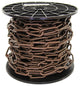 RCH Hardware Steel Standard Link Chandelier Chain, 65 Reel, Antique Copper, U45