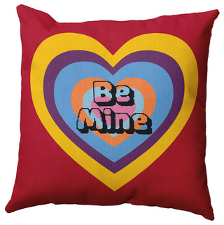 Be Mine Decorative Indoor/Outdoor Pillow, Formula One, 18"x18"