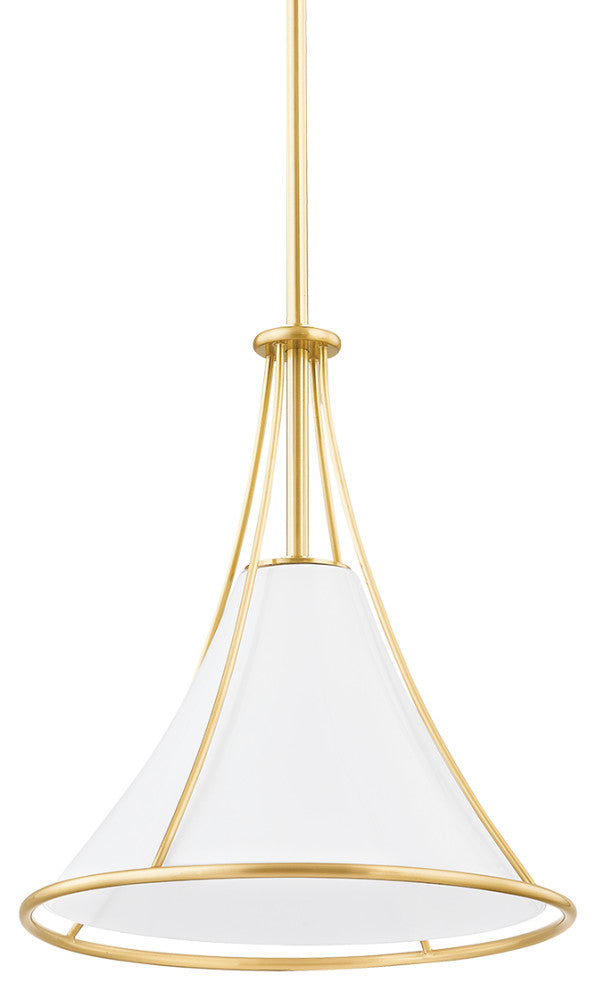 Madelyn 1-Light Small Pendant Aged Brass