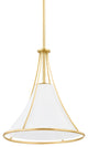 Madelyn 1-Light Small Pendant Aged Brass