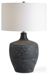 Uttermost 30367-1 Graphite 25" Tall Buffet Table Lamp - Multi-Colored