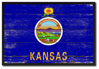 Kansas State Flag Canvas Print, 13"x17"