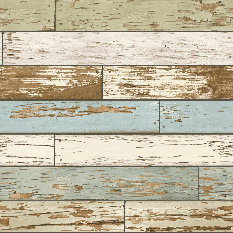 Old Salem Vintage Wood Peel and Stick Wallpaper, Bolt