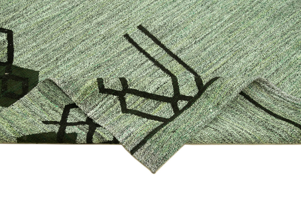 Rug N Carpet - Handwoven Turkish 8' 4'' x 10' 10'' Flatweave Wool Kilim Rug
