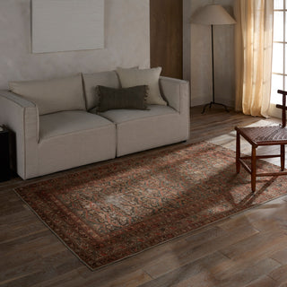 Label J Arjoel GAR08 Oriental Red Area Rug, 7'6"x9'6"