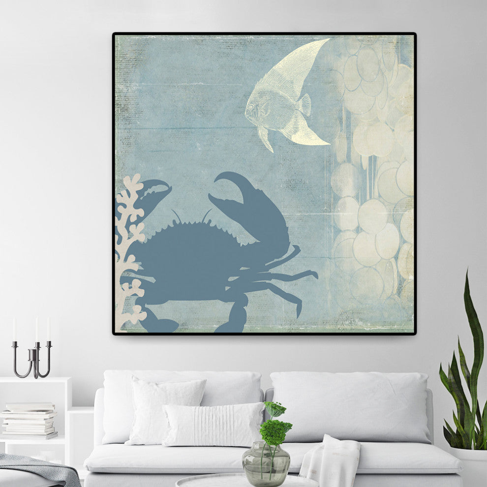 "Ocean Life II" Oversized Framed Canvas, 45" x 45"