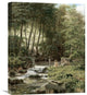 "An Alpine Lake Landscape" Canvas Giclee by Franz Xaver Buhler, 18"x22"