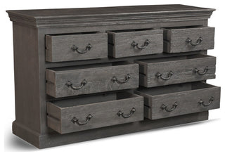 Trestle 7-Drawer Dresser, Gray