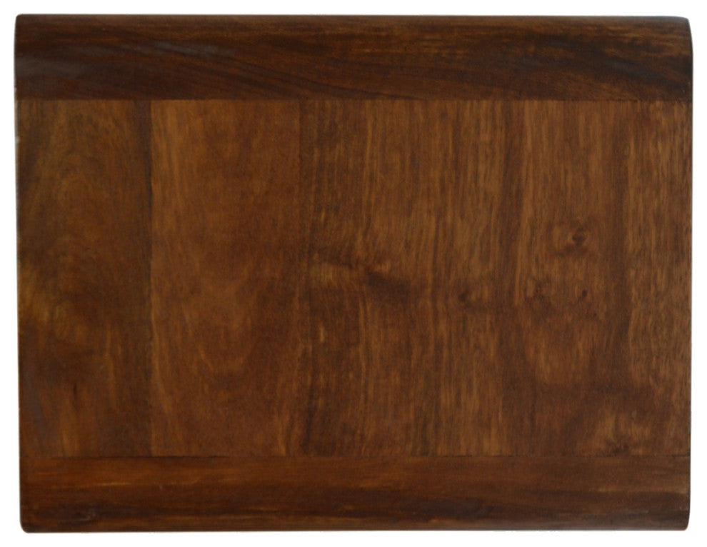 Chestnut Curve Floating Nightsand