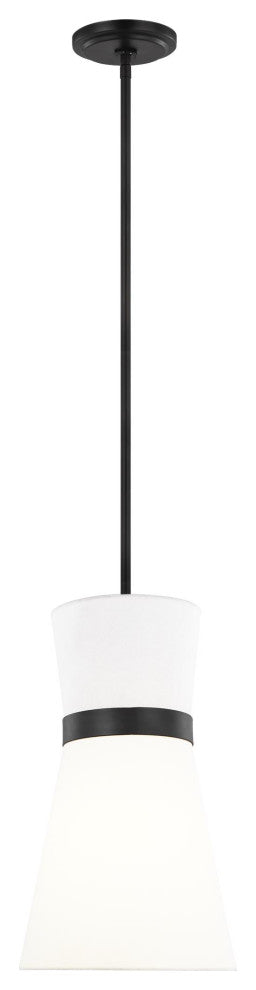 Clark One Light Pendant, Midnight Black