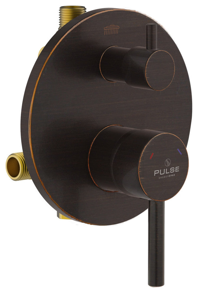 ShowerSpas Two Way Pressure Balance Valve with Oil-Rubbed Bronze Trim Kit