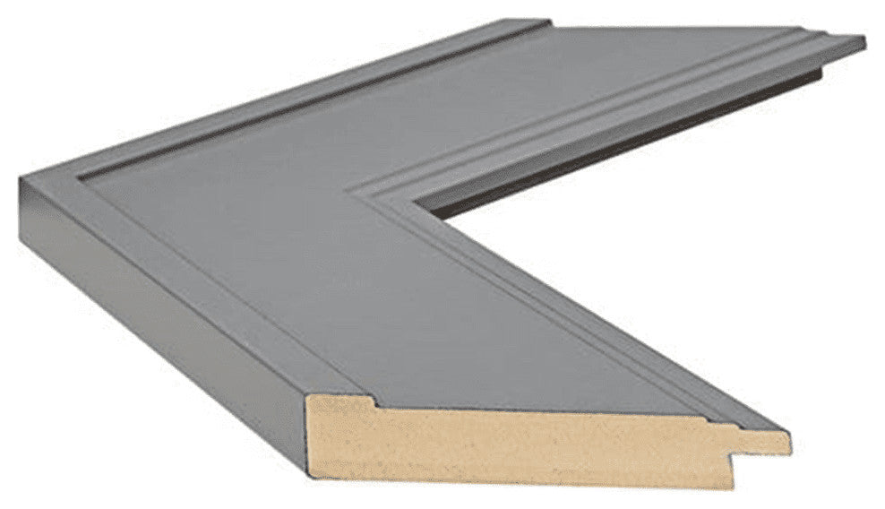 Porter Framed Wall Mirror, Dark Gray, 36"x42"