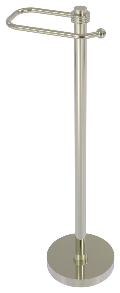 European Style Toilet Tissue Stand, Polished Nickel
