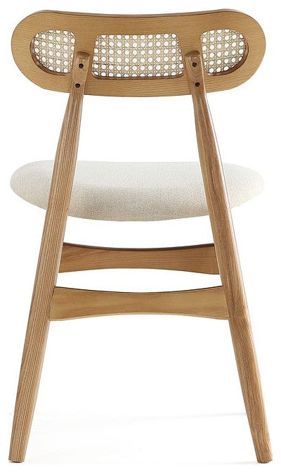 Manhattan Comfort Colbert Dining Chair, Nature, Set of 4