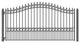 Aleko Driveway Iron Wrought Steel Gate London Style Single Swing, 18'
