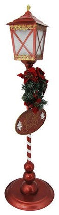 Standing Iron Christmas Lantern With Round Base