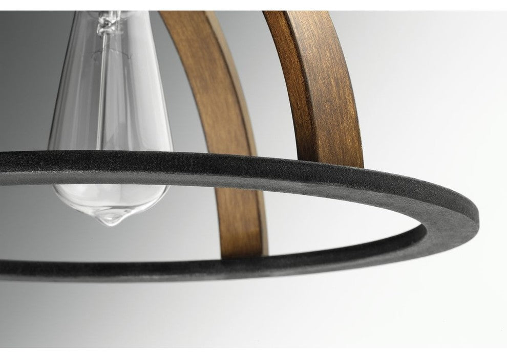 Progress Lighting 4-60W Medium Linear Chandelier, Gilded Iron