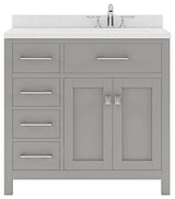 Caroline Parkway 36" Single Bathroom Vanity Set in Gray