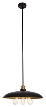 Living District Ld8004D20Bk Sirius 3-Light Chandelier