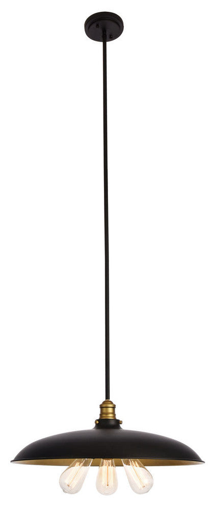 Living District Ld8004D20Bk Sirius 3-Light Chandelier