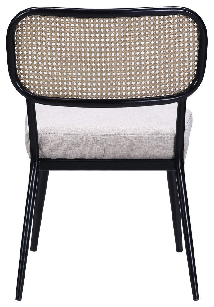 ACME Frydel 3-Piece Set Table and Chairs, Black Finish