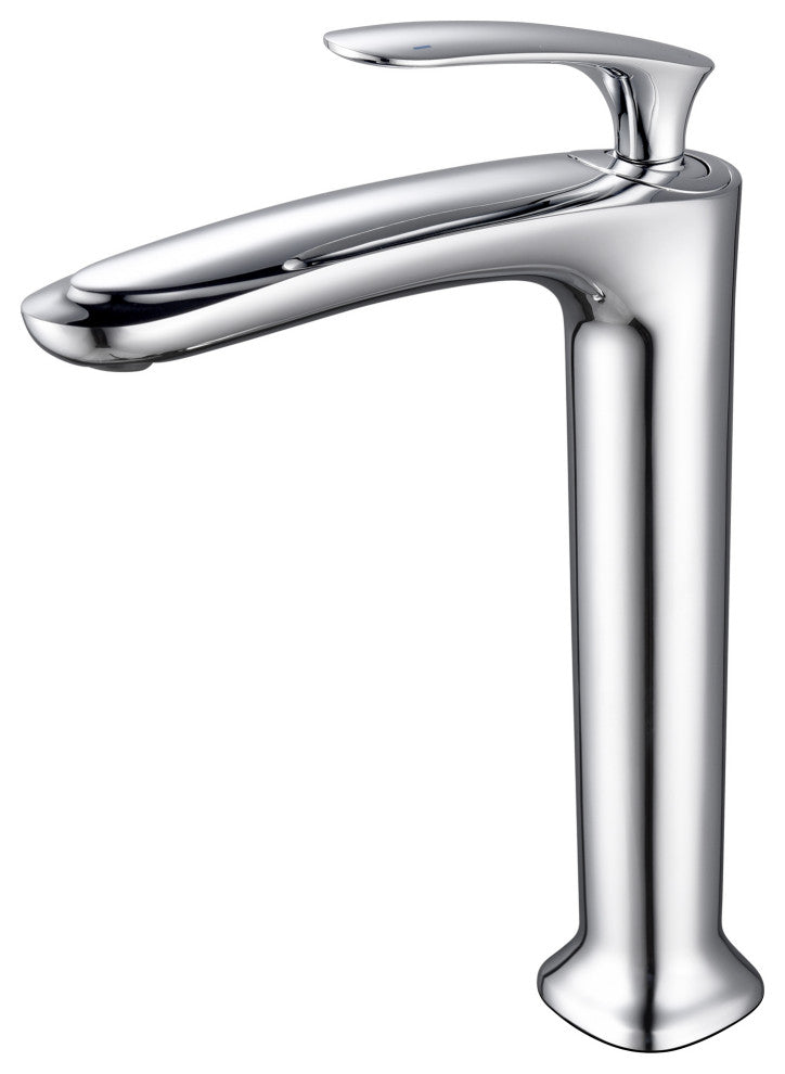 Brianna 11" Single Hole Vessel Sink Filler Bathroom Faucet, Polished Chrome