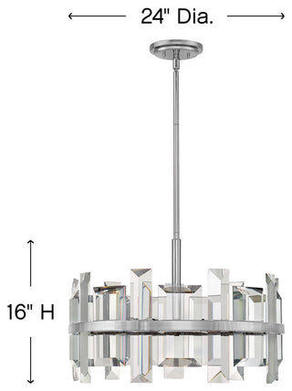 Fredrick Ramond Odette Medium Convertible Drum, Polished Nickel*