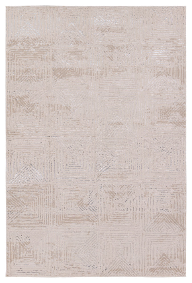Jaipur Living Rehan Geometric Light Gray/Silver Area Rug 7'10"X10'6"