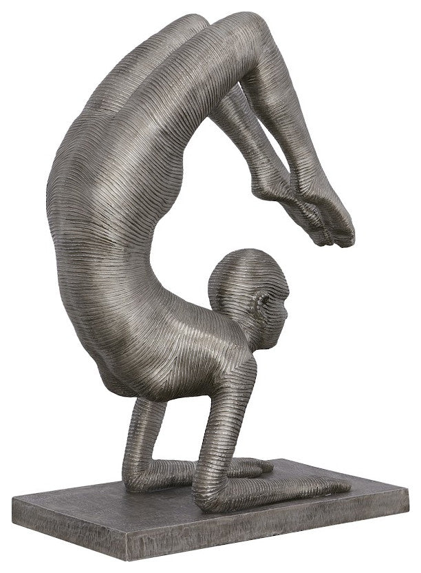 Handstand Scorpion Sculpture, Aluminum