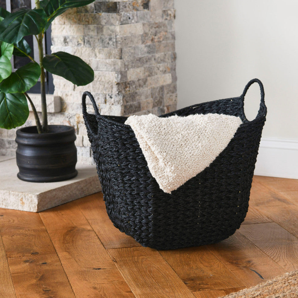 Paper Rope Basket With Handles