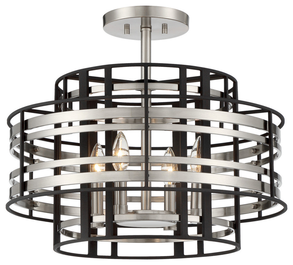 Minka Metropolitan, N7983-420, Presten, 4-Light Semi Flush