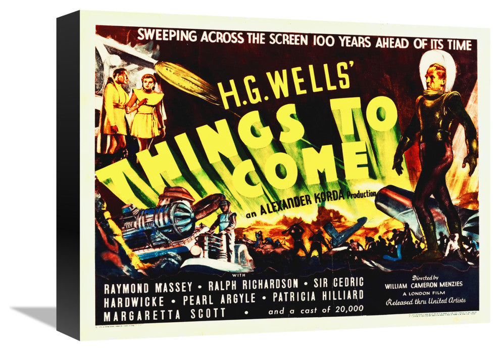 "Things To Come, 1936" Canvas Giclee by Hollywood Photo Archive, 16"x12"