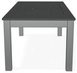 24" x 48" Rectangular Marine Grade Outdoor Coffee Table, Graphite
