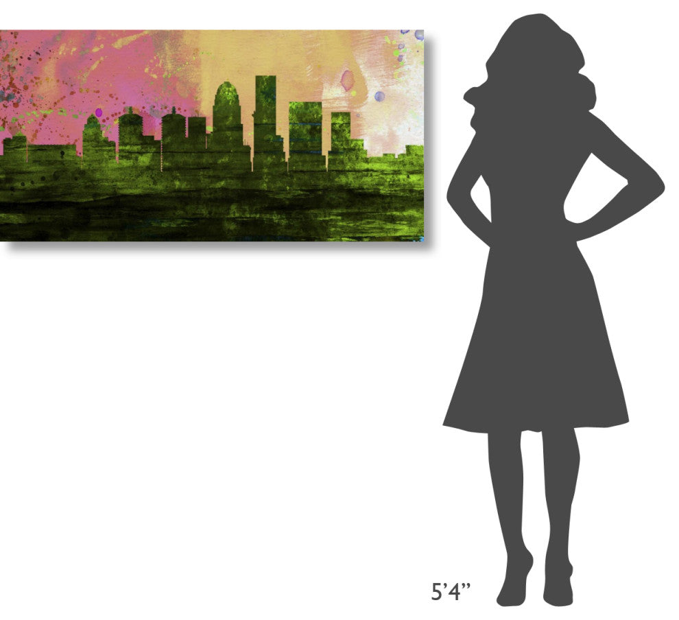 "Louisville City Skyline" Fine Art Print