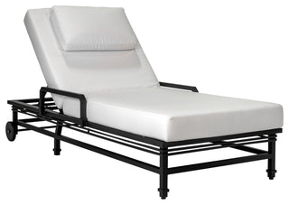 Eterna Black Sand Matte Patio Pool Chaise, Set of 2