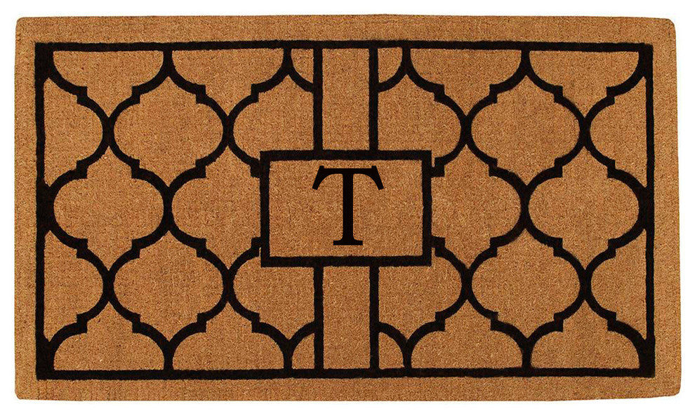 Pantera Monogram Doormat, Extra-Thick 2'x3', Letter T