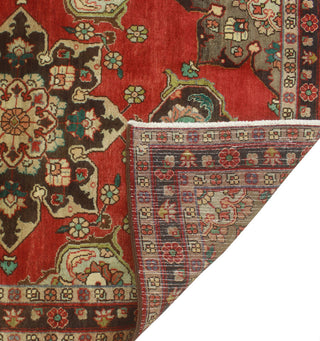 Fine Vintage Distressed Carleen Rust/Charcoal Runner, 3'7x10'4