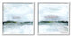 Rainy Day Abstract Field Landscape Busy Grey Green,24 x 24