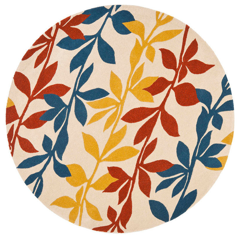 Safavieh Soho Soh764B Floral Rug, Beige/Multi, 3'6"x5'6"