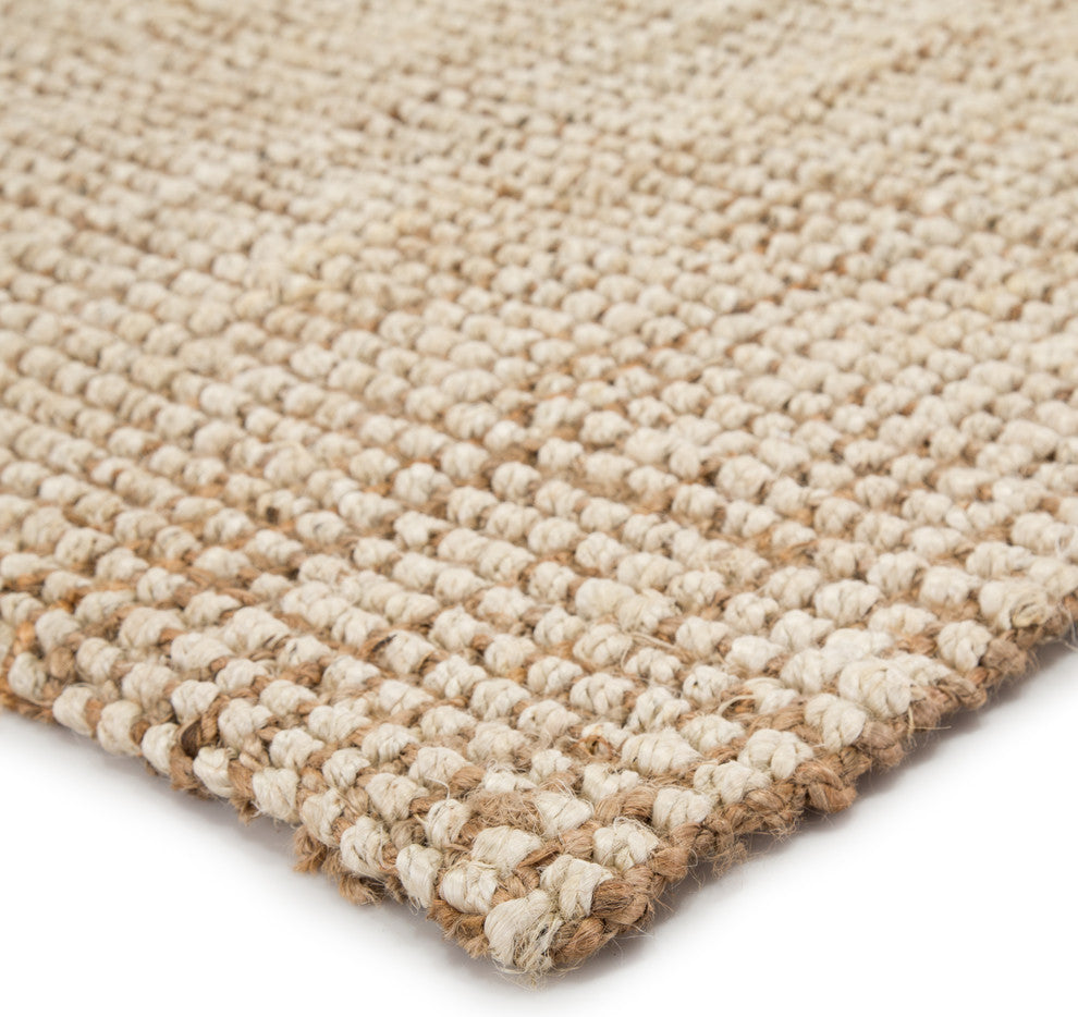Jaipur Living Mayen Natural Solid White/Tan Area Rug, 9'x12'