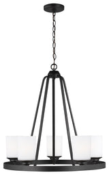 Kemal 5-Light Chandelier, Midnight Black