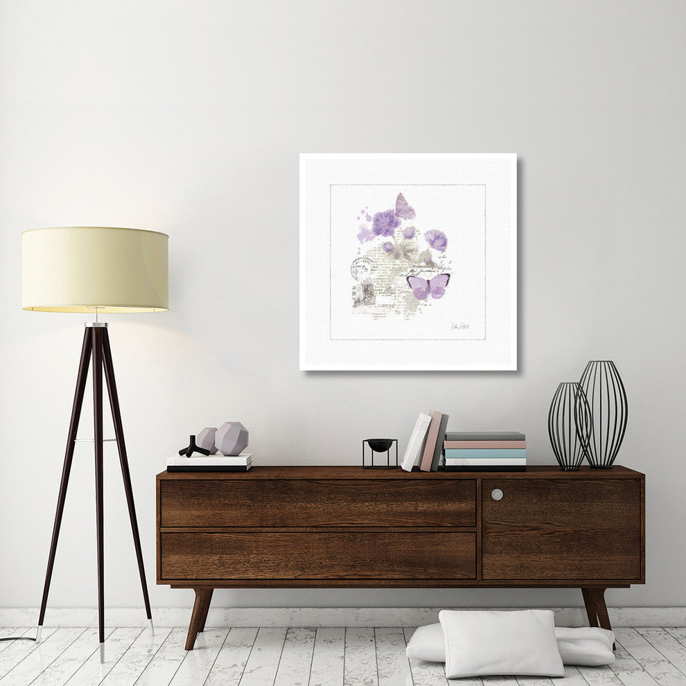 "Sunny Day II Purple" Digital Paper Print by Katie Pertiet, 38"x38"