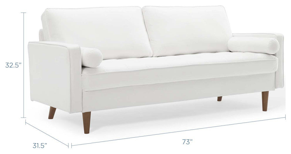 Sofa, Velvet, White, Modern, Living Lounge Room Hotel Lobby Hospitality