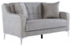 Livia Love Seat, Melson Gray