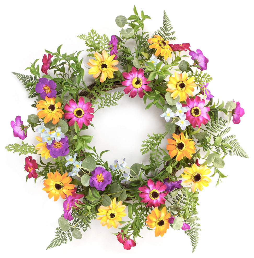 Mixed Floral Wreath