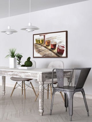 "Many Choices Here" Framed Painting Print, 18"x12"