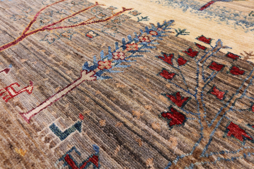 12' 0" X 15' 0" Tribal Persian Gabbeh Hand-Knotted Wool Rug Q5596