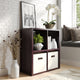 Solid Wood 4 Cube Storage Organizer, Espresso