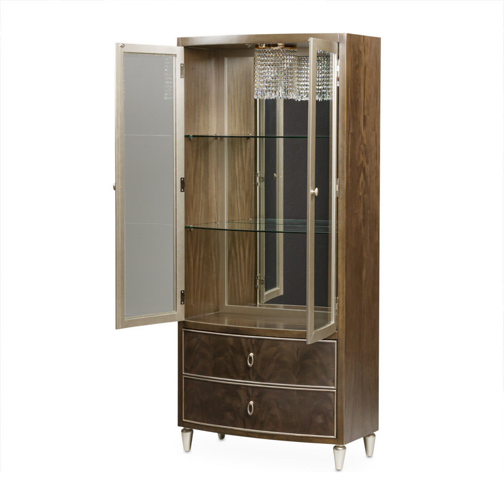 Villa Cherie Display Cabinet - Hazelnut